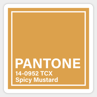 PANTONE 14-0952 TCX Spicy Mustard Sticker